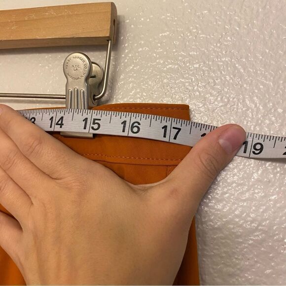 Eddie Bauer hiking nylon Cargo Pants burnt Orange gorpcore 12 long - Picture 9 of 13